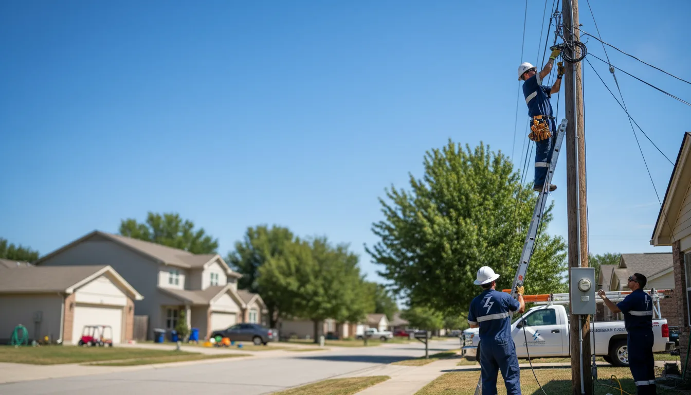 Residential electrician providing installation services in Rockland, ID